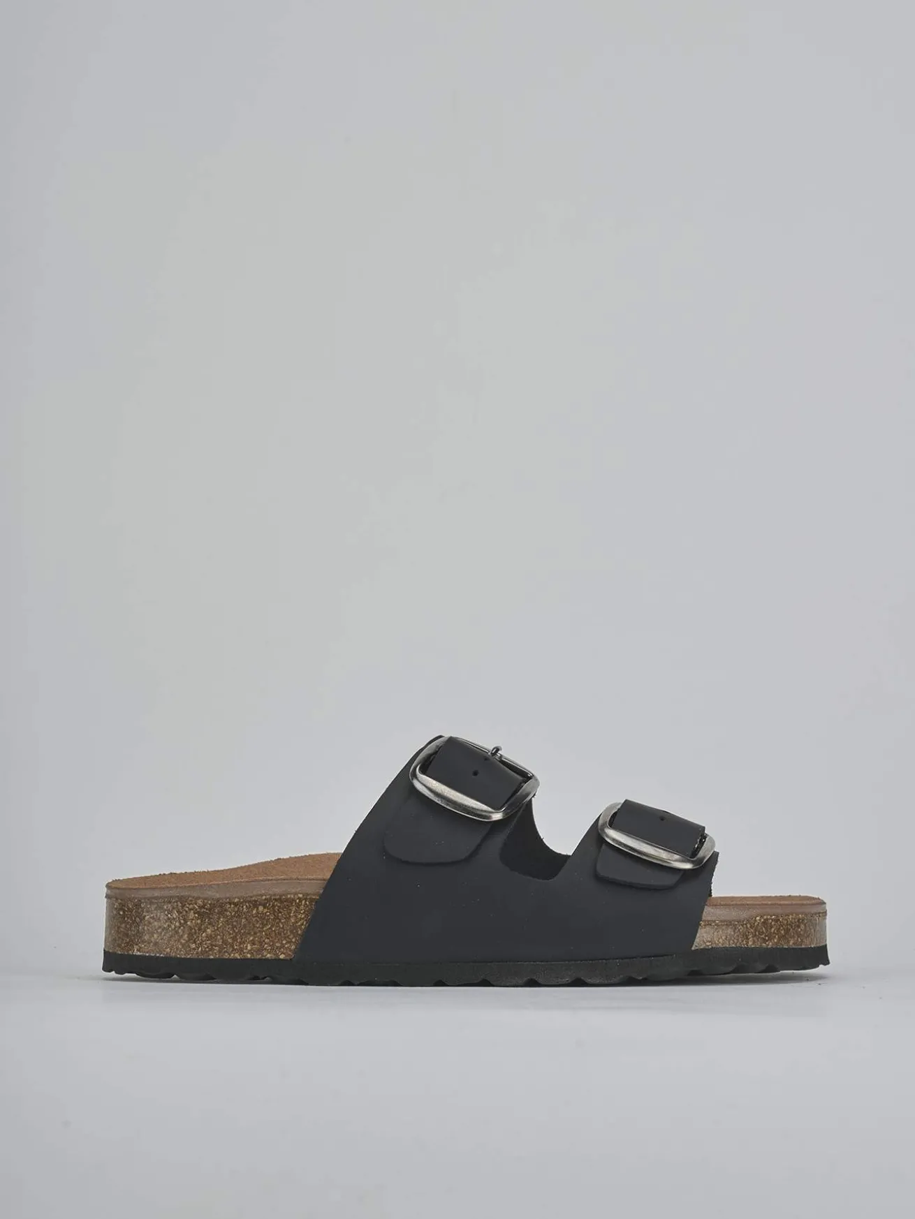 Ciabatte tacco 1cm pelle nero