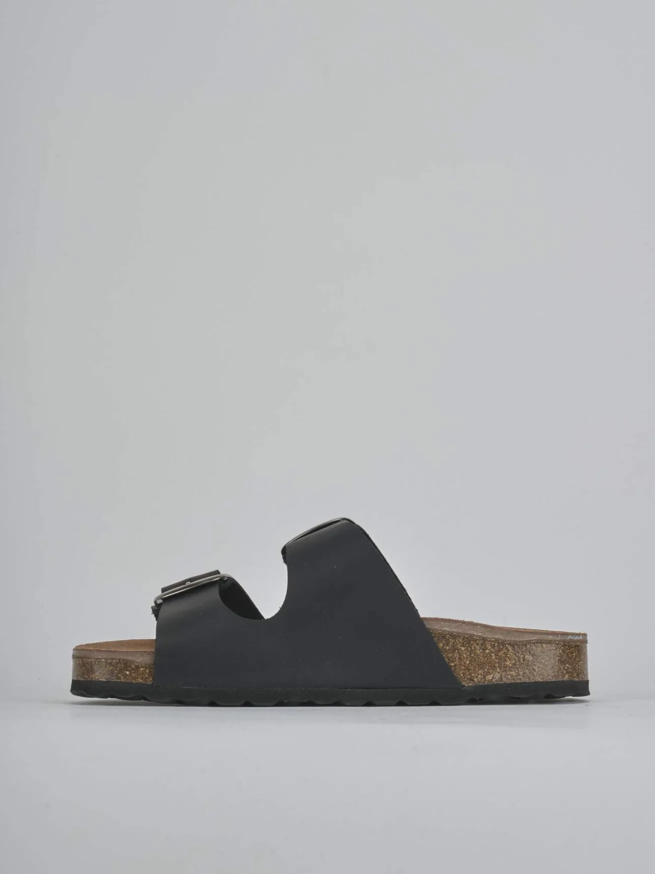 Ciabatte tacco 1cm pelle nero