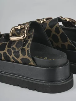 Ciabatte tacco 1cm pelle nero