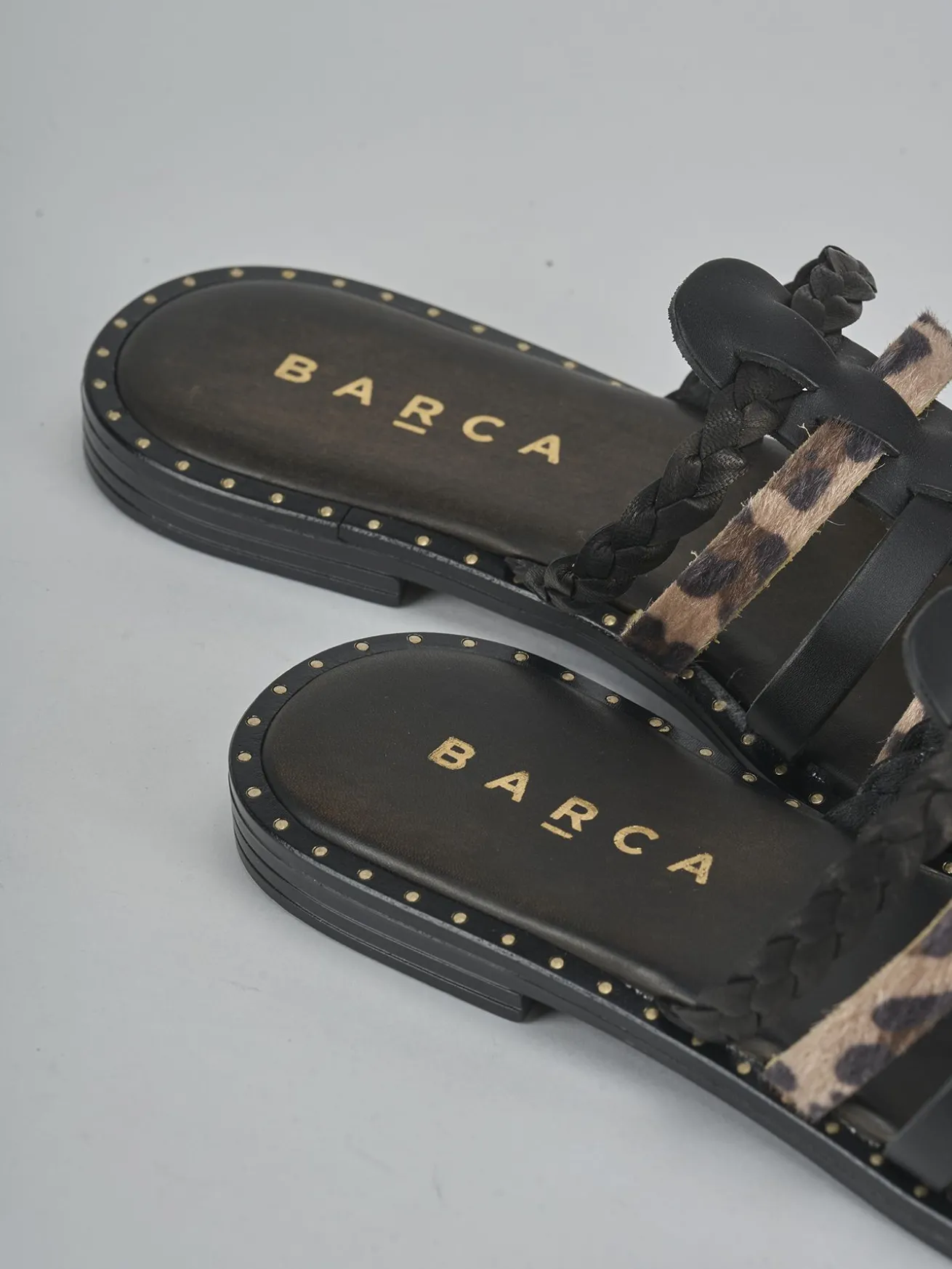 Ciabatte tacco 1cm pelle nero