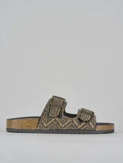 Ciabatte tacco 1cm pelle nero