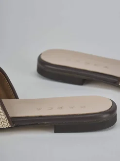 Ciabatte tacco 1cm pelle testa