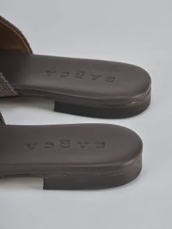 Ciabatte tacco 1cm pelle testa