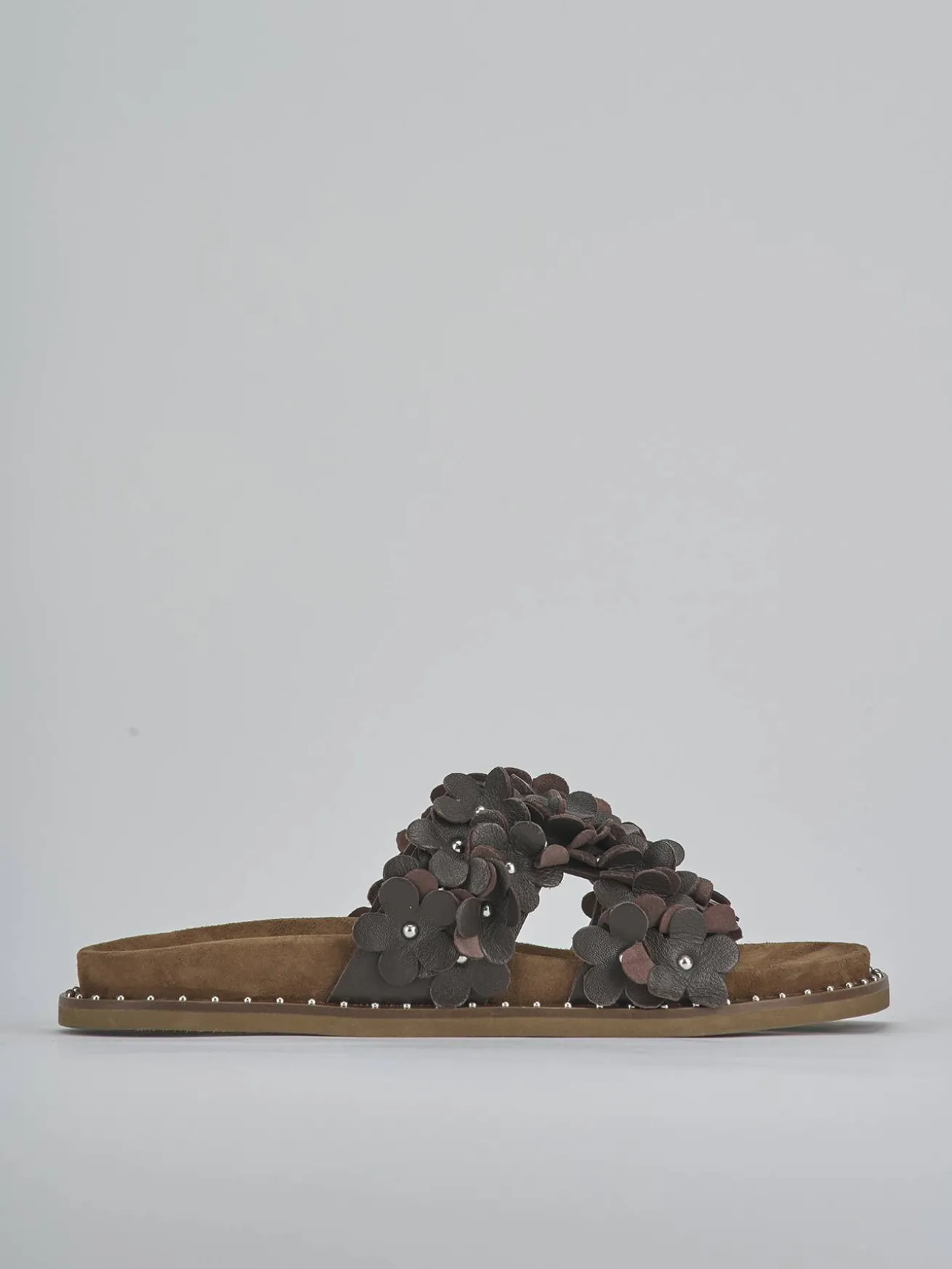 Ciabatte tacco 1cm pelle testa