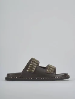 Ciabatte tacco 1cm pelle testa