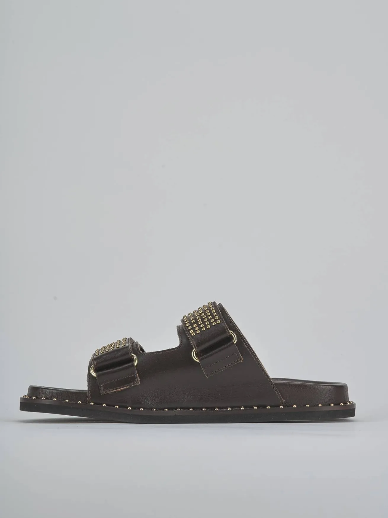 Ciabatte tacco 1cm pelle testa