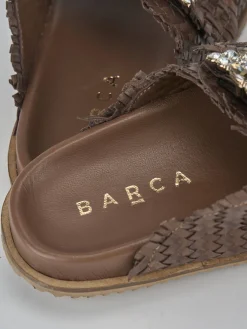 Ciabatte tacco 1cm pelle testa