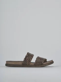 Ciabatte tacco 1cm pelle testa