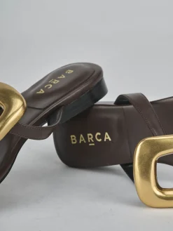 Ciabatte tacco 1cm pelle testa