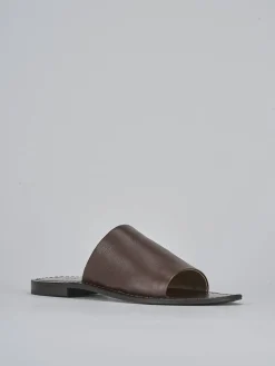 Ciabatte tacco 1cm pelle testa