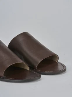 Ciabatte tacco 1cm pelle testa