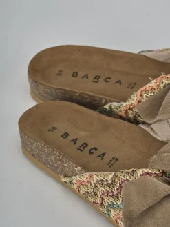 Ciabatte tessuto multicolor