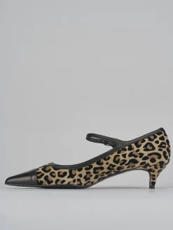 Décolleté tacco 3cm camoscio multicolor