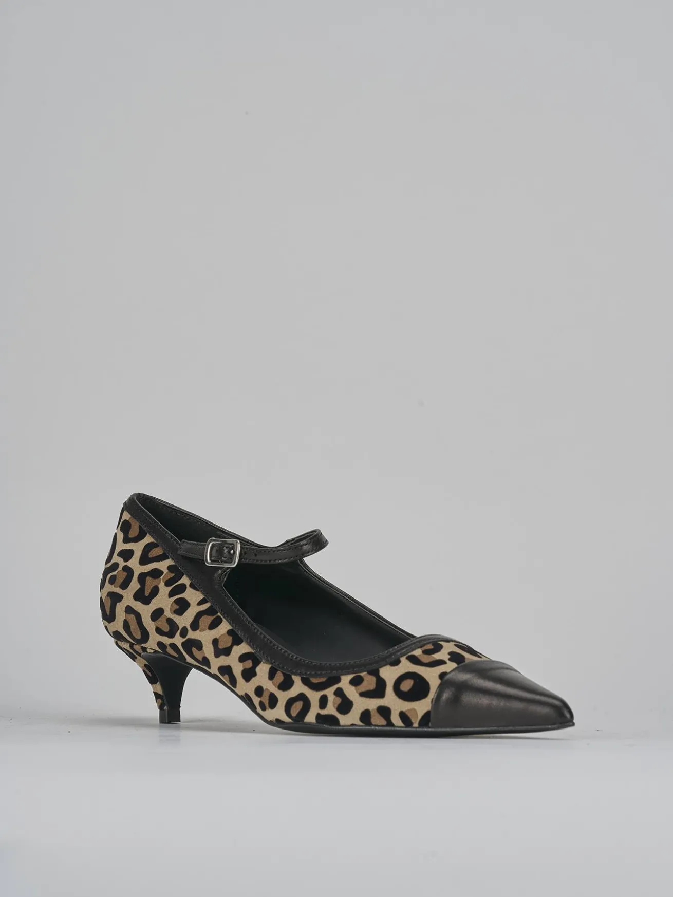 Décolleté tacco 3cm camoscio multicolor