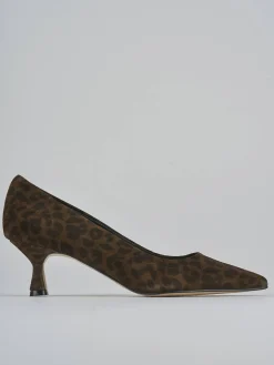 Décolleté tacco 5cm camoscio multicolor