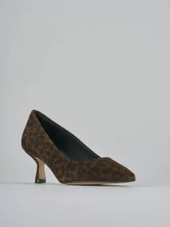 Décolleté tacco 5cm camoscio multicolor