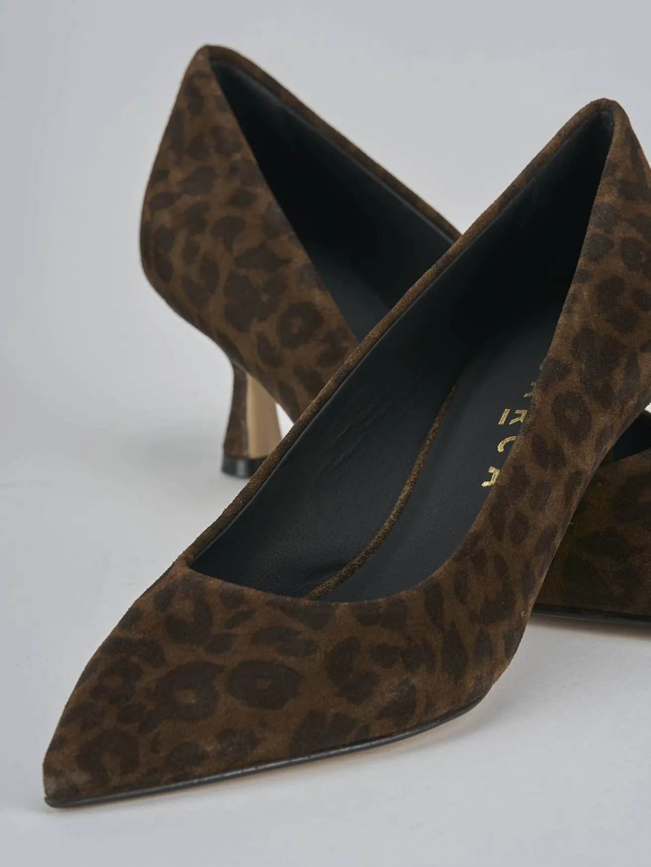 Décolleté tacco 5cm camoscio multicolor