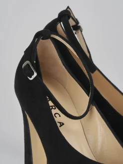 Décolleté tacco 11cm camoscio nero