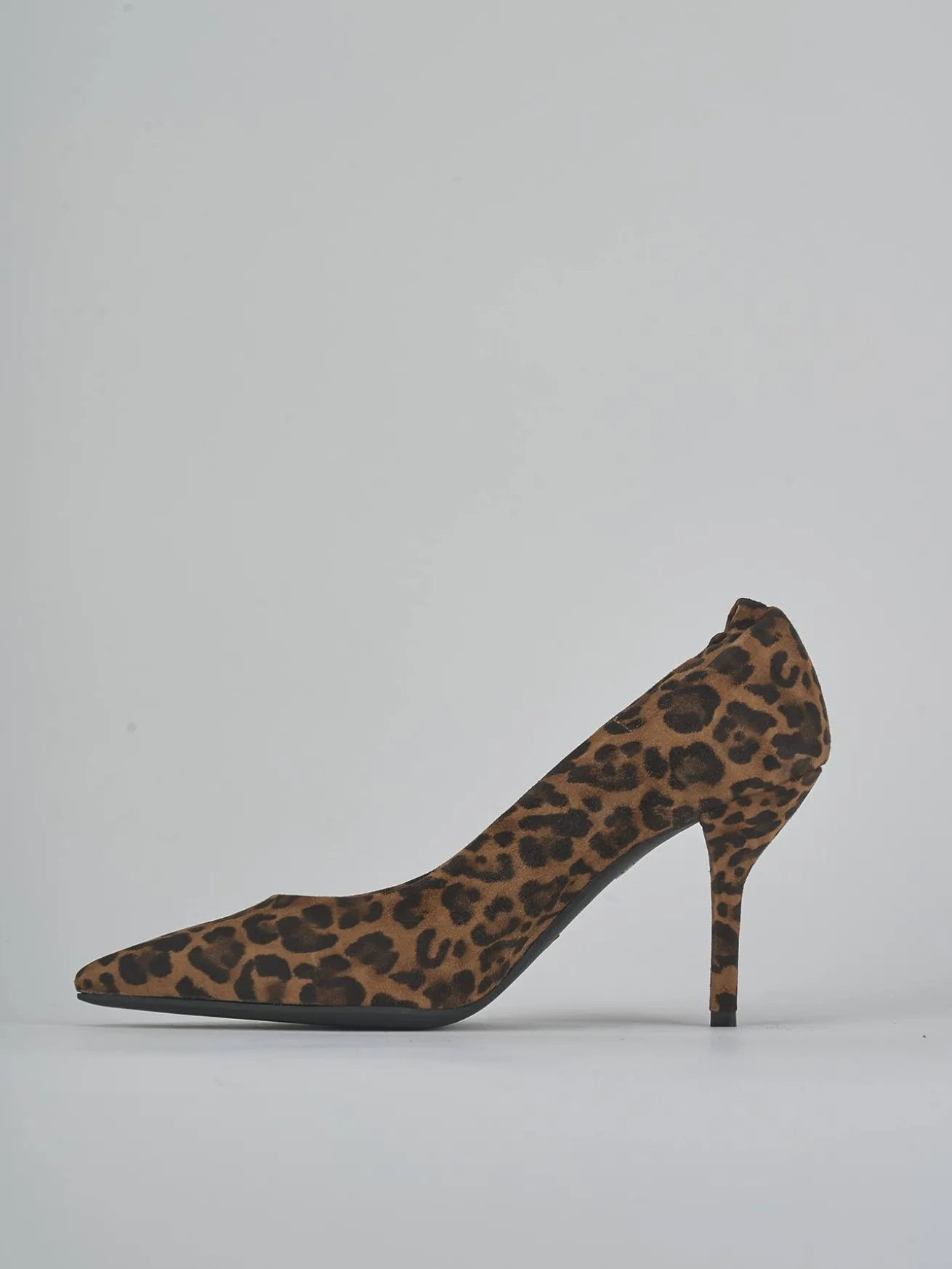 Décolleté tacco 7cm camoscio multicolor