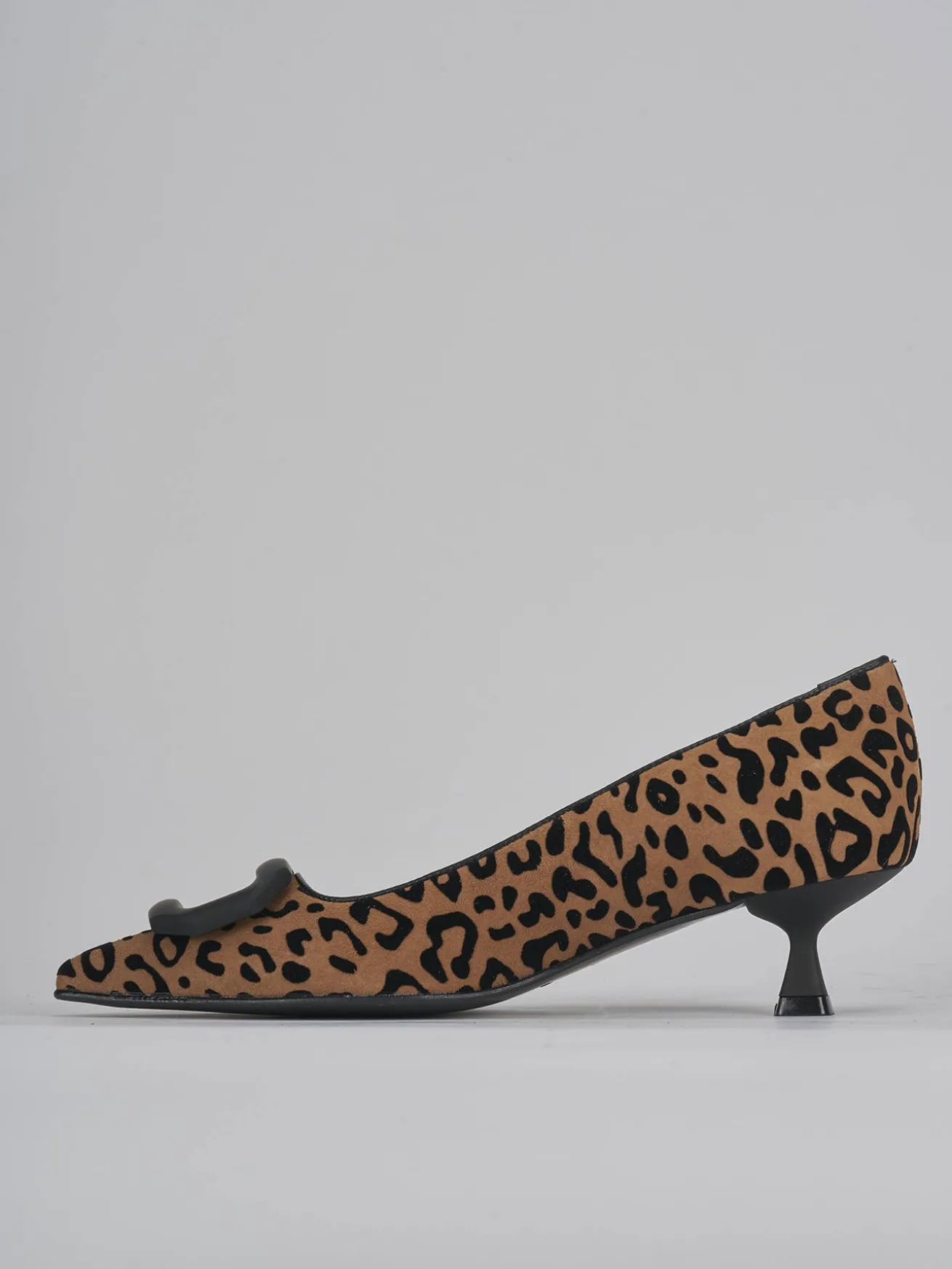 Décolleté tacco 5cm camoscio multicolor