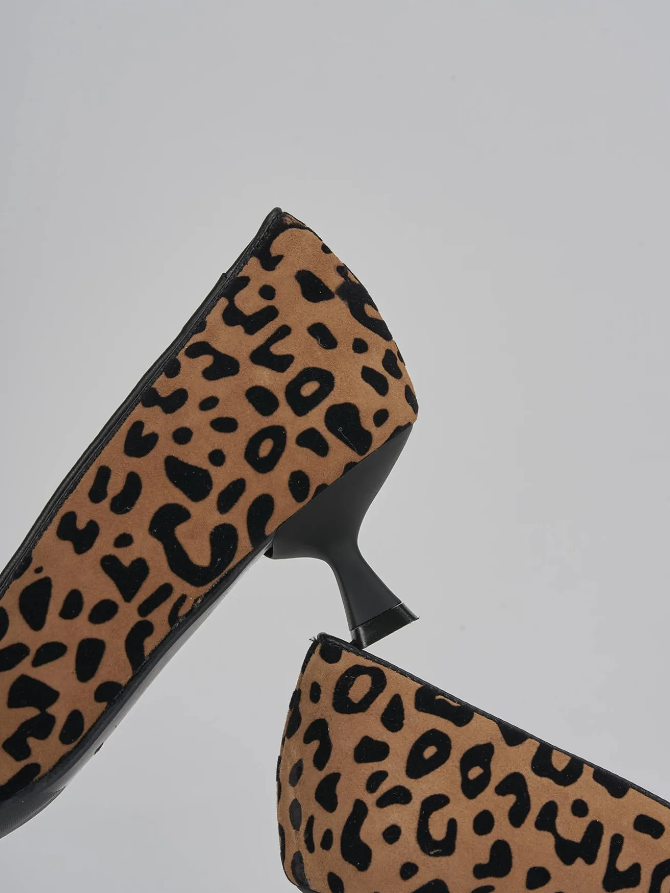 Décolleté tacco 5cm camoscio multicolor