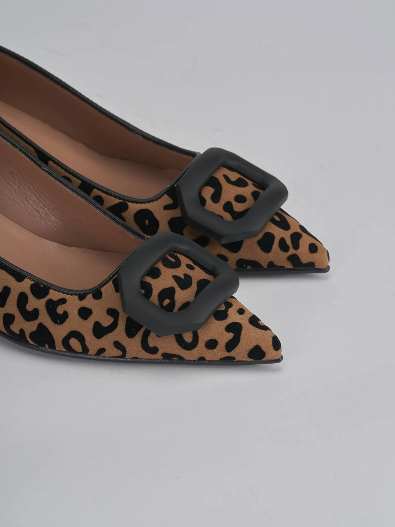 Décolleté tacco 5cm camoscio multicolor