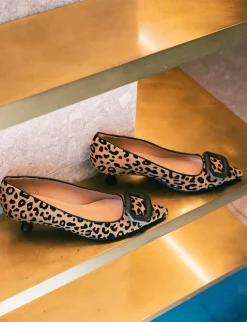 Décolleté tacco 5cm camoscio multicolor