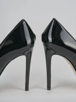 Décolleté tacco 11cm camoscio nero