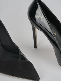 Décolleté tacco 11cm camoscio nero