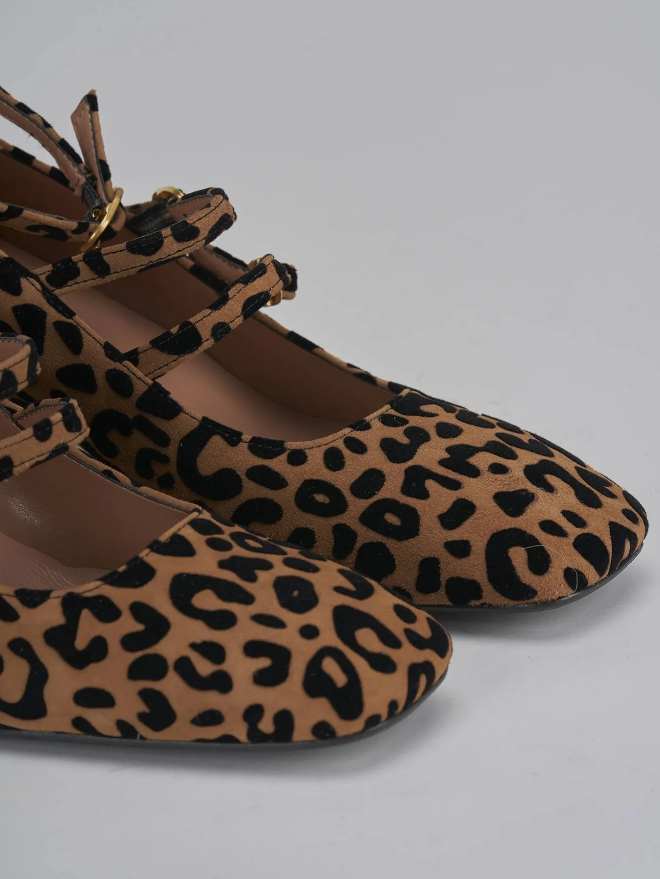 Décolleté tacco 5cm camoscio multicolor