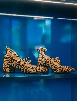 Décolleté tacco 5cm camoscio multicolor