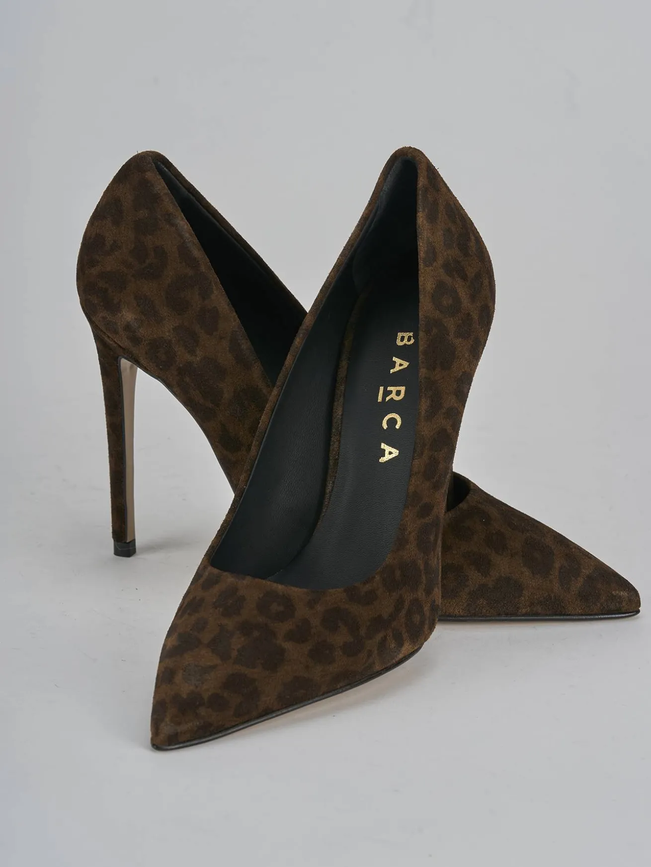 Décolleté tacco 10cm camoscio multicolor