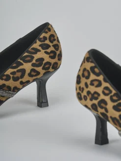 Décolleté tacco 5cm cavallino multicolor