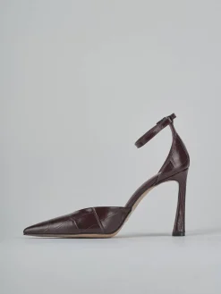 Décolleté tacco 9cm cocco bordo'