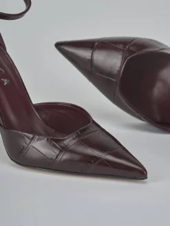 Décolleté tacco 9cm cocco bordo'