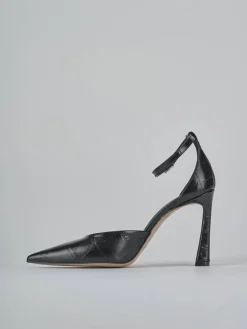 Décolleté tacco 9cm cocco nero