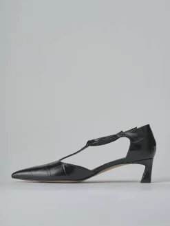 Décolleté tacco 5cm cocco nero