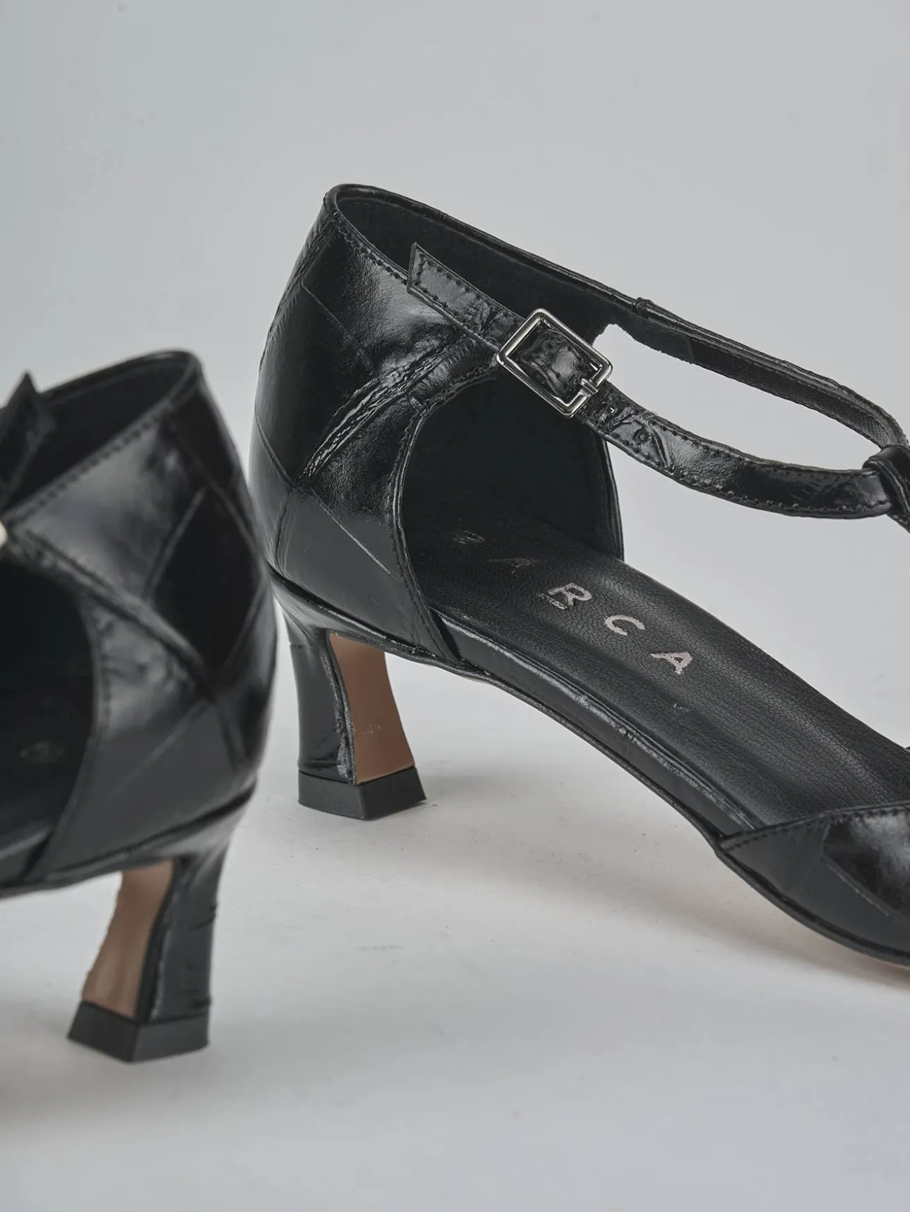 Décolleté tacco 5cm cocco nero