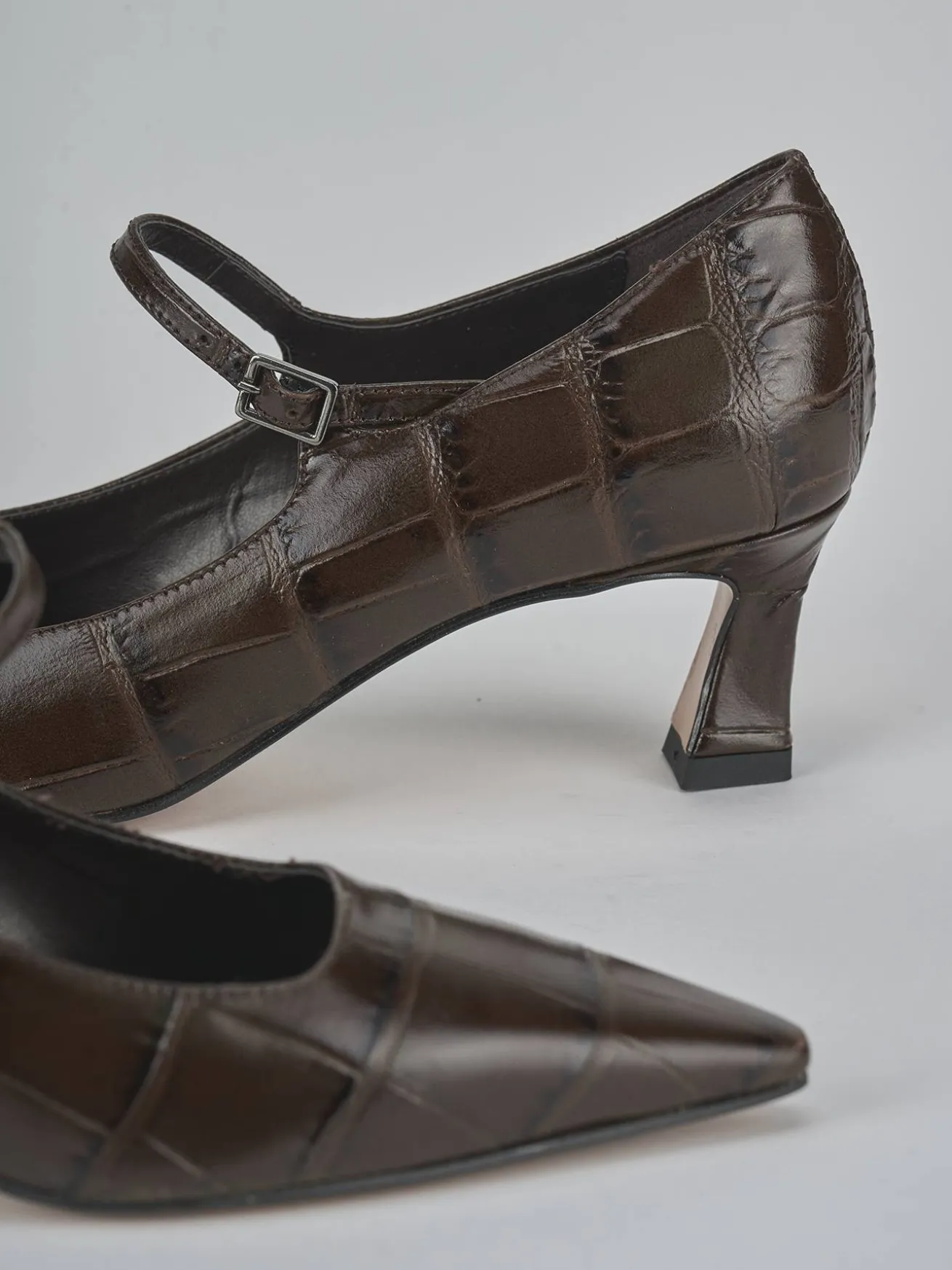 Décolleté tacco 6cm cocco testa