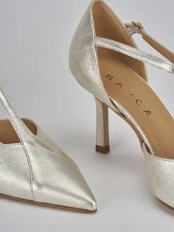 Décolleté tacco 7cm laminato oro