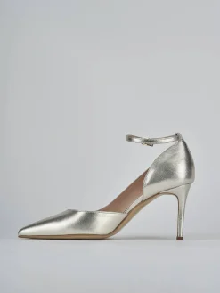 Décolleté tacco 7cm laminato oro