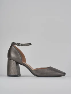 Décolleté tacco 8cm pelle argento