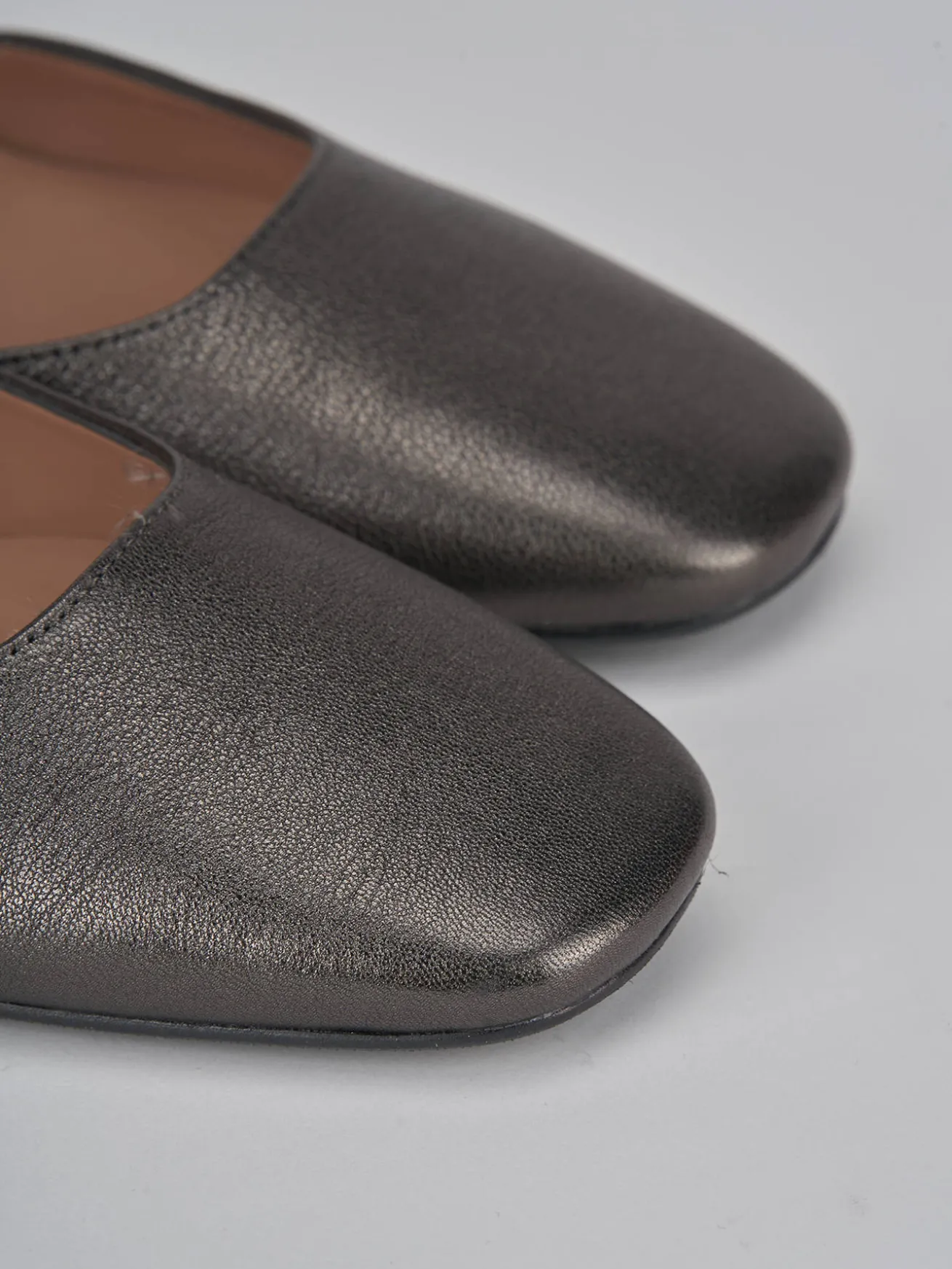 Décolleté tacco 8cm pelle argento