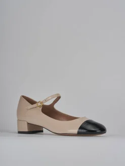 Décolleté tacco 3cm pelle beige