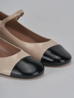 Décolleté tacco 3cm pelle beige