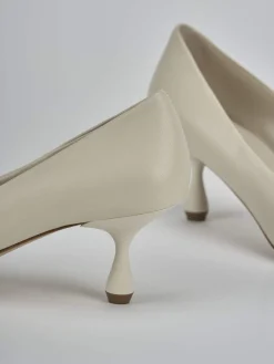 Décolleté tacco 5cm pelle beige