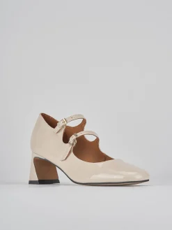 Décolleté tacco 5cm pelle beige