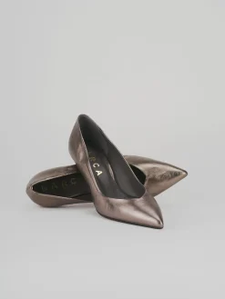 Décolleté tacco 7cm pelle beige