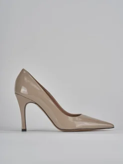 Décolleté tacco 9cm pelle beige
