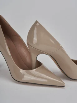 Décolleté tacco 9cm pelle beige